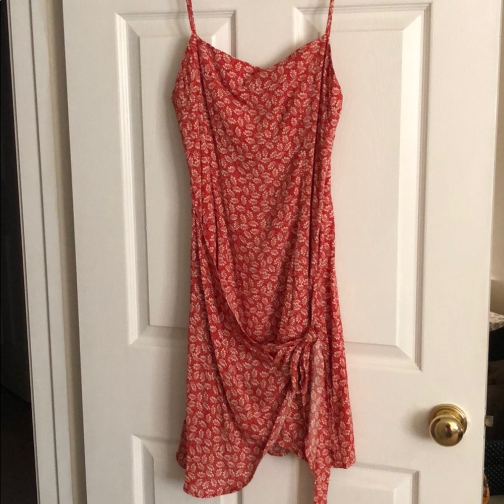 Floral tie wrap sun dress